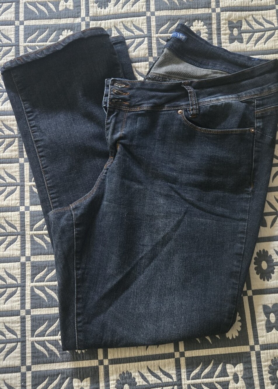 Dark Wash Stretch Denim Jeans
